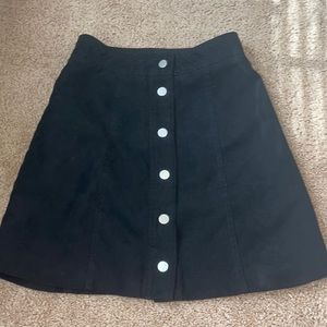 H&M black mini skirt